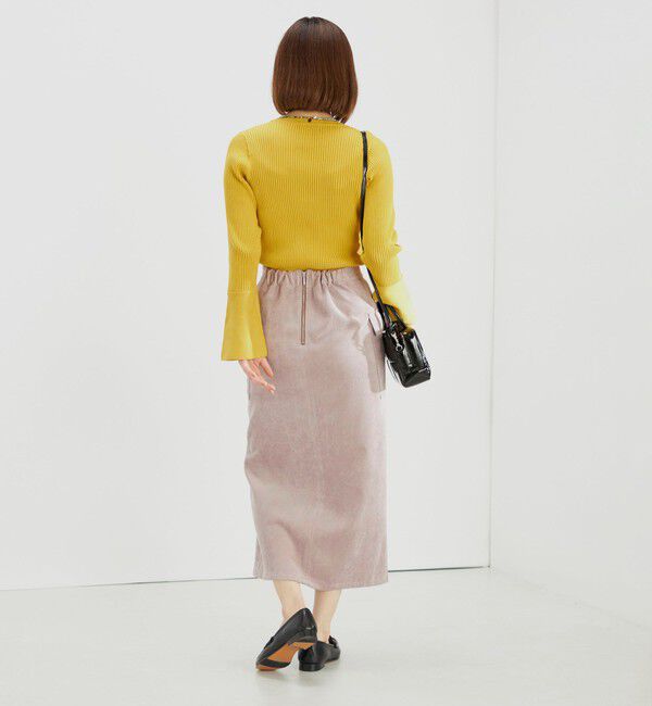 SHIPS for women「〈手洗い可能〉ストレッチ混 細 コーデュロイ ポケット スカート ◇」|スカート|