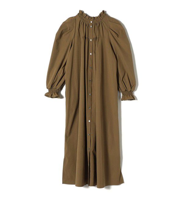 SHIPS for women「little black:〈手洗い可能〉前後 2WAY ボリューム ショルダー ワンピース」|ワンピース|