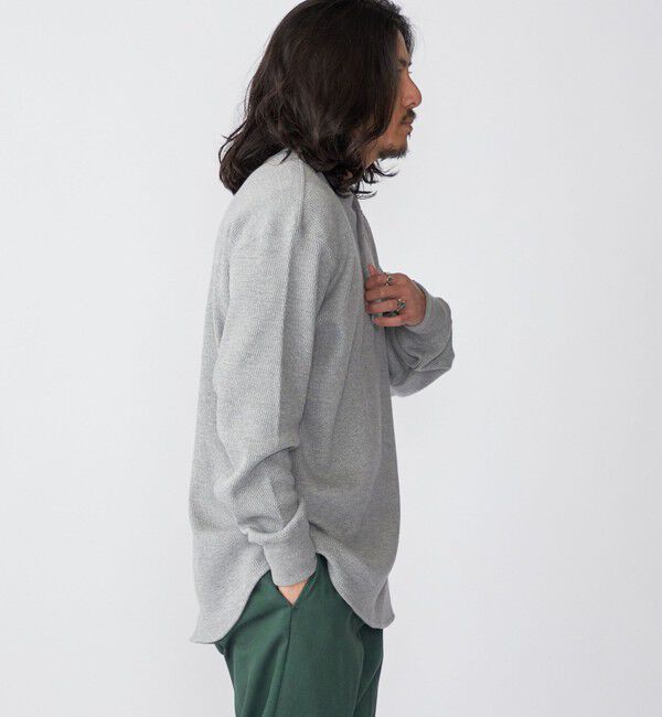 SHIPS「【SHIPS別注】THYARD:  ヘンリーネック サーマル 長袖 カットソー」|Tシャツ・カットソー|