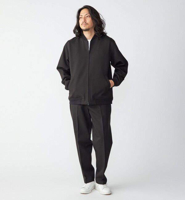 SHIPS「SHIPS: 〈セットアップ対応〉ダウンファブリック MA-1 ジャケット 〈デニム/無地〉」|ブルゾン・スタジャン|