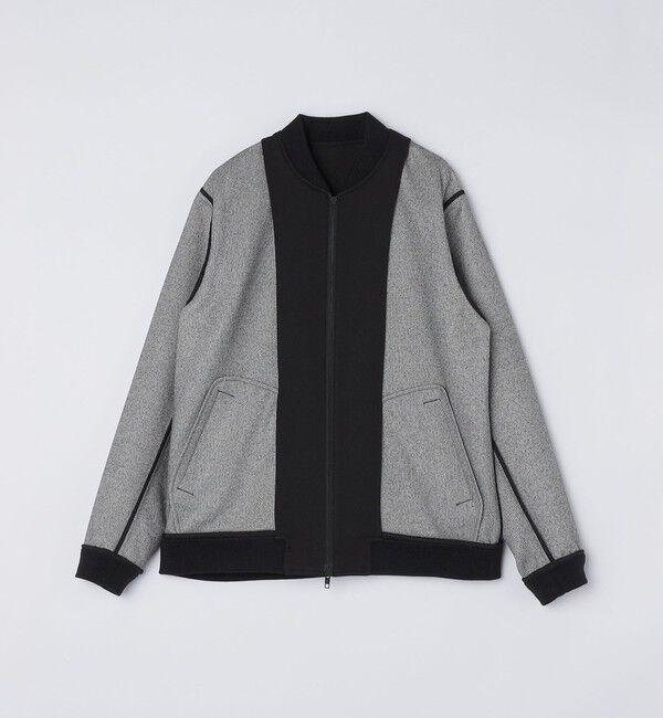 SHIPS「SHIPS: 〈セットアップ対応〉ダウンファブリック MA-1 ジャケット 〈デニム/無地〉」|ブルゾン・スタジャン|