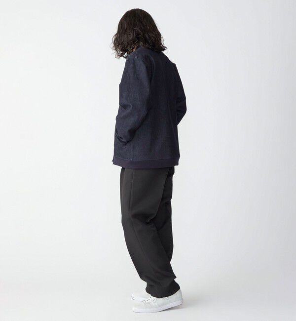 SHIPS「SHIPS: 〈セットアップ対応〉ダウンファブリック MA-1 ジャケット 〈デニム/無地〉」|ブルゾン・スタジャン|