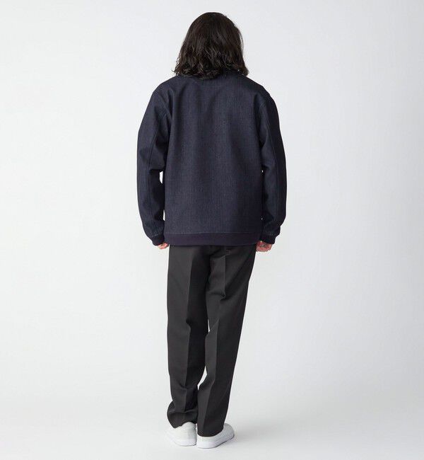 SHIPS「SHIPS: 〈セットアップ対応〉ダウンファブリック MA-1 ジャケット 〈デニム/無地〉」|ブルゾン・スタジャン|