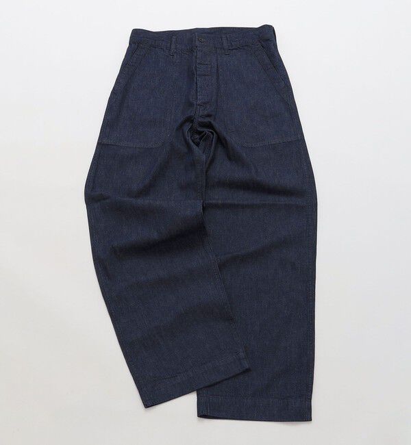 SHIPS「SHIPS STANDARD: デニム ワイド トラウザーズ」|デニム|