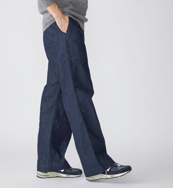 SHIPS「SHIPS STANDARD: デニム ワイド トラウザーズ」|デニム|