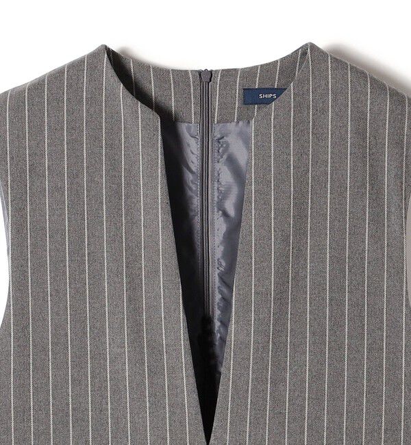 SHIPS for women「ストライプ / 無地 オールインワン」|オールインワン|