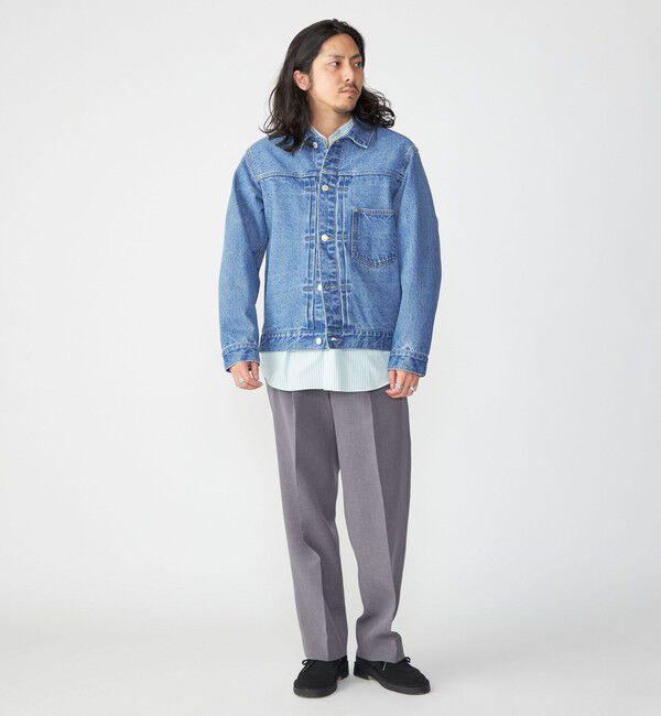 SHIPS「SHIPS: 〈セットアップ対応〉13.5oz リラックス デニム トラッカー ジャケット」|デニムジャケット|