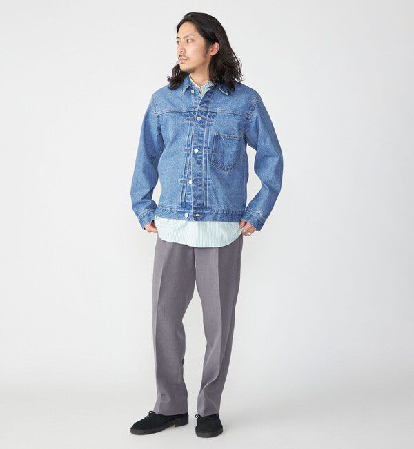 SHIPS「SHIPS: 〈セットアップ対応〉13.5oz リラックス デニム トラッカー ジャケット」|デニムジャケット|