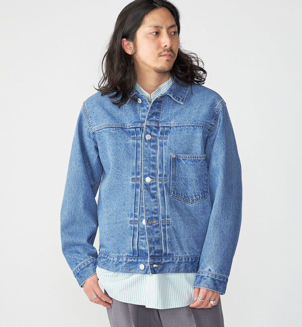 SHIPS「SHIPS: 〈セットアップ対応〉13.5oz リラックス デニム トラッカー ジャケット」|デニムジャケット|