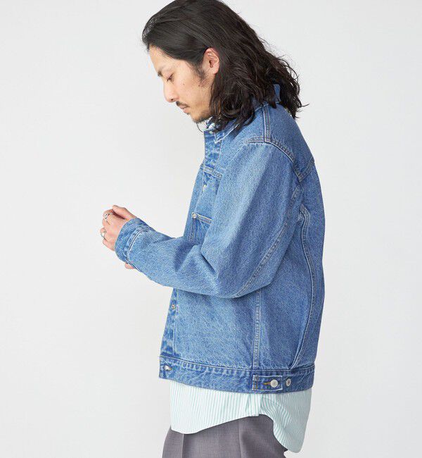 SHIPS「SHIPS: 〈セットアップ対応〉13.5oz リラックス デニム トラッカー ジャケット」|デニムジャケット|