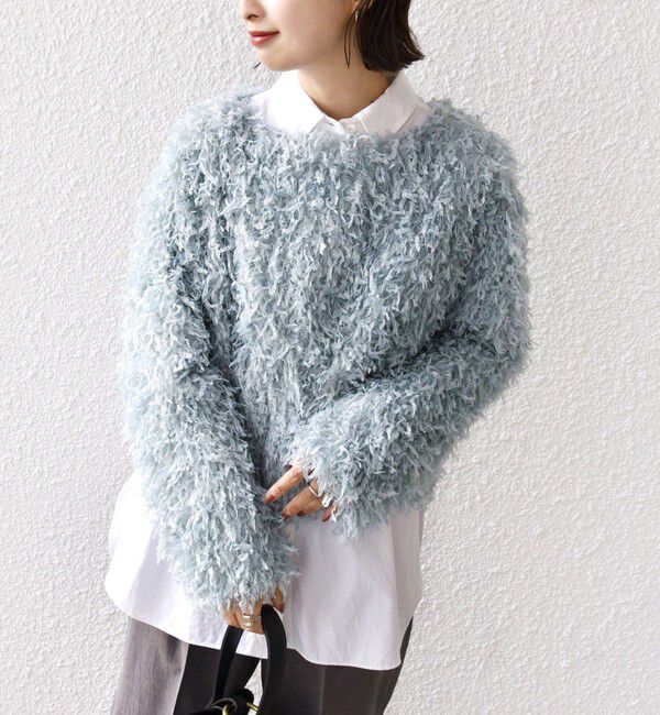 SHIPS for women「〈手洗い可能〉フェザー ヤーン プルオーバー 24SS ◇」|プルオーバー|