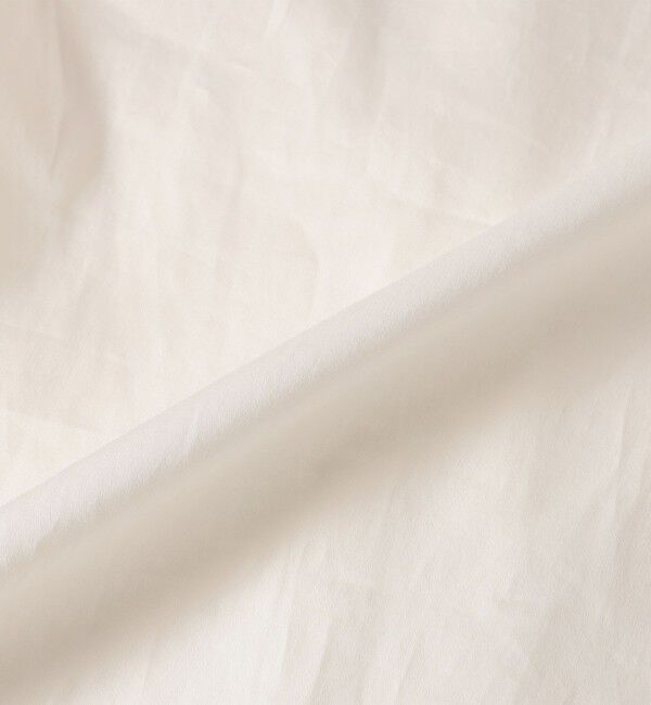 SHIPS any「SHIPS any:〈洗濯機可能〉コットン サテン フリル カラー ブラウス」|シャツ・ブラウス|