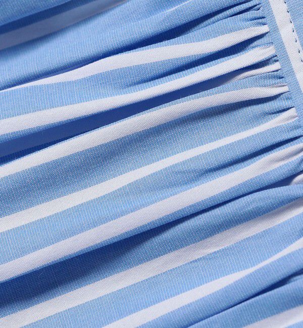 SHIPS for women「〈洗濯機可能〉レース 切替 ストライプ シャツ」|シャツ・ブラウス|