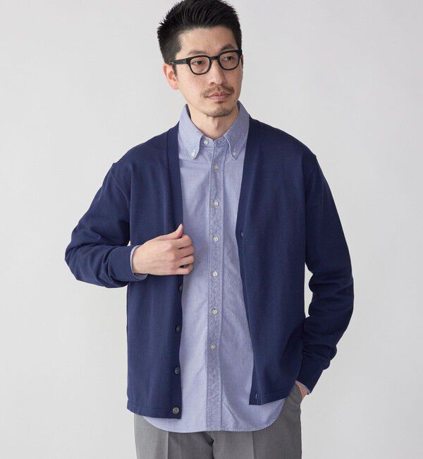 SHIPS「SHIPS: 〈手洗い可能〉14ゲージ TEXBRID(R) リネン カーディガン」|カーディガン|