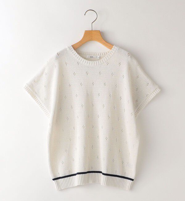 SHIPS KIDS「SHIPS KIDS:130～155cm / サマーニット ベスト」|ベスト・ジレ|オフホワイト