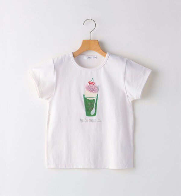 SHIPS KIDS「SHIPS KIDS:80～90cm / スイーツ モチーフ 半袖 TEE」|Tシャツ・カットソー|オフホワイト