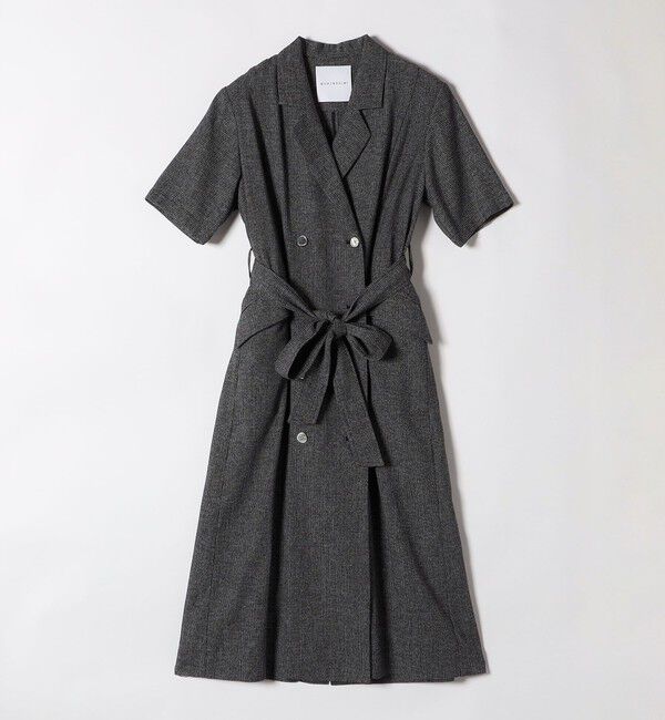 quaranciel「quaranciel:〈手洗い可能〉サマー カラミ テーラード ジャケット ワンピース」|ワンピース|