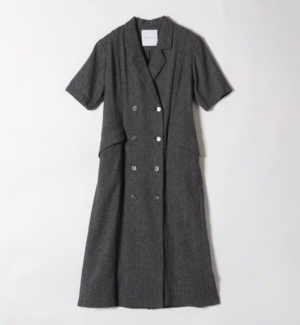 quaranciel「quaranciel:〈手洗い可能〉サマー カラミ テーラード ジャケット ワンピース」|ワンピース|