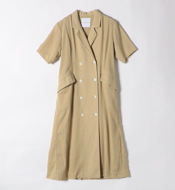 quaranciel「quaranciel:〈手洗い可能〉サマー カラミ テーラード ジャケット ワンピース」|ワンピース|