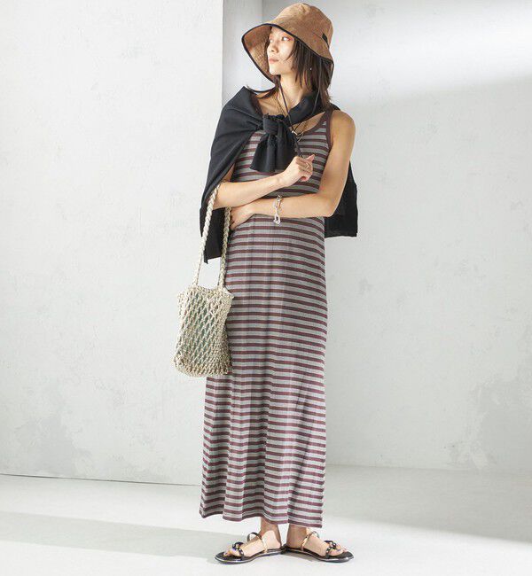 SHIPS for women「Rmeria:〈UVカット / 手洗い可能〉ペーパーライク パイピング ハット 」|ハット|