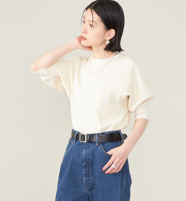 SHIPS for women「SHIPS NINE CASE:〈洗濯機可能〉ワッフル TEE ◇」|Tシャツ・カットソー|