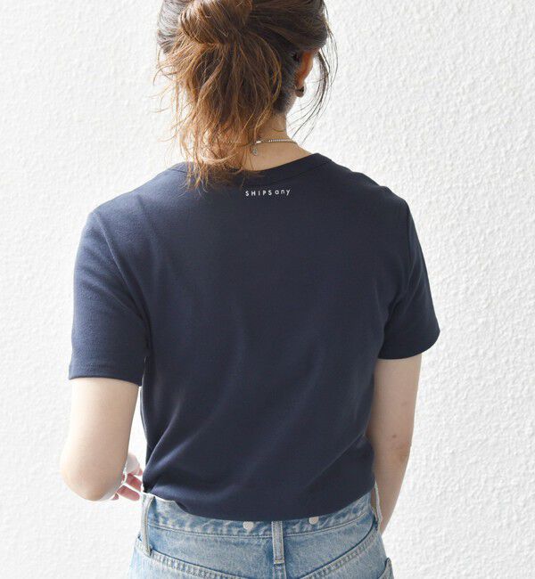 SHIPS any「【SHIPS any別注】PETIT BATEAU:〈洗濯機可能〉PARIS プリント コンパクト TEE」|Tシャツ・カットソー|