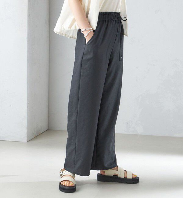 SHIPS for women「〈手洗い可能〉ツイル ドロスト パンツ」|その他|