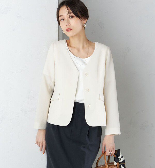 SHIPS for women「〈接触冷感/UVカット〉シャドー サッカー ジャケット（セットアップ対応）◇」|その他|