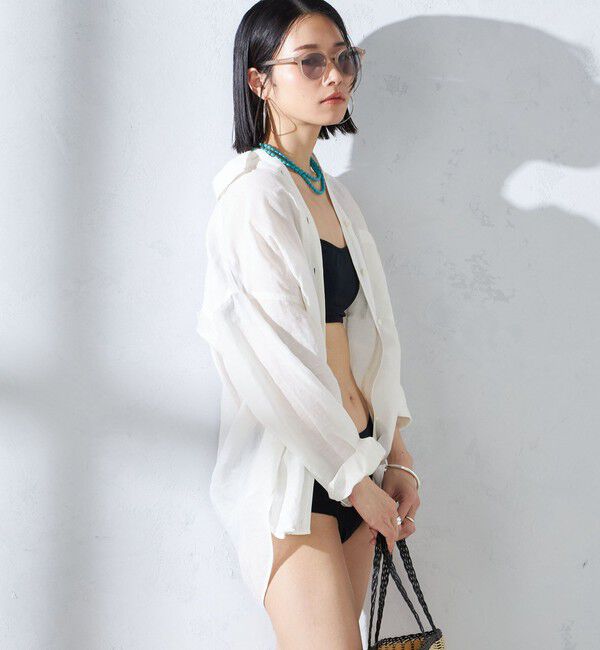 SHIPS for women「〈手洗い可能〉イタリアンパイル スイムウェア(ビキニ)」|ビキニ|