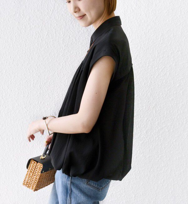 SHIPS for women「〈手洗い可能〉強撚 バルーン ブラウス」|シャツ・ブラウス|