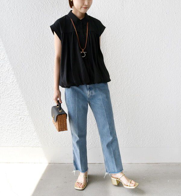 SHIPS for women「〈手洗い可能〉強撚 バルーン ブラウス」|シャツ・ブラウス|