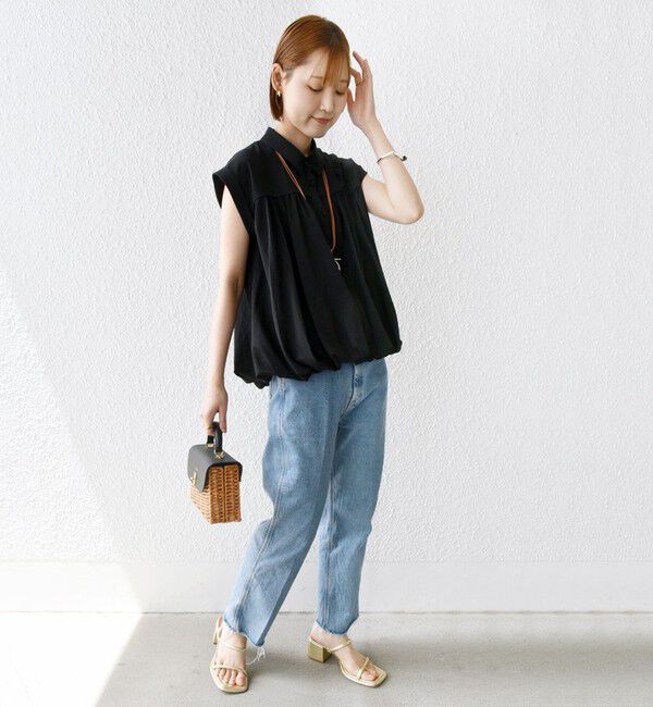 SHIPS for women「〈手洗い可能〉強撚 バルーン ブラウス」|シャツ・ブラウス|