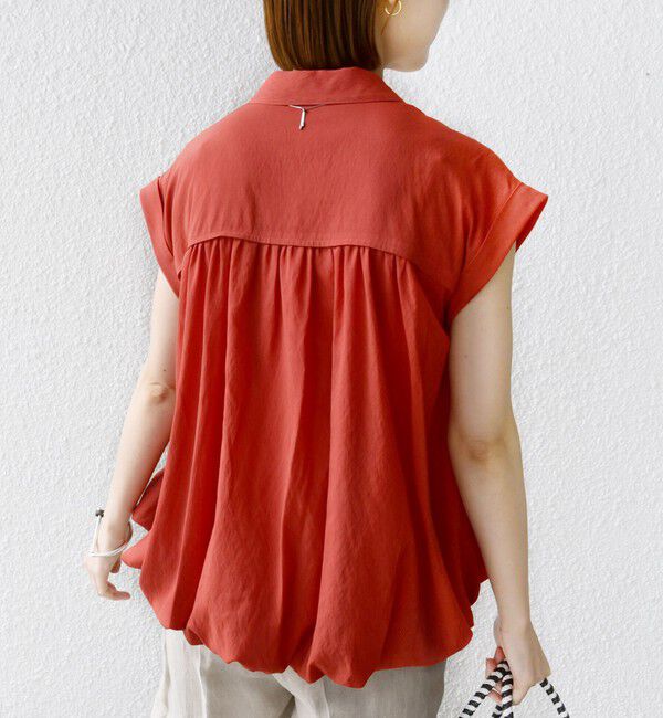 SHIPS for women「〈手洗い可能〉強撚 バルーン ブラウス」|シャツ・ブラウス|