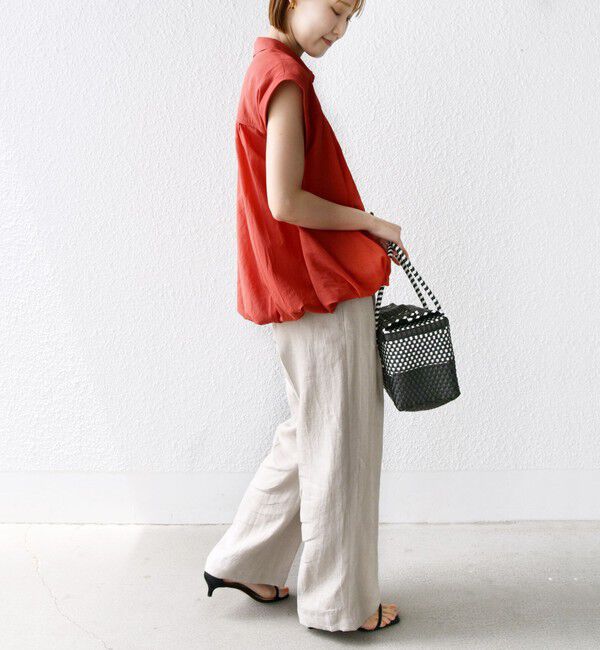 SHIPS for women「〈手洗い可能〉強撚 バルーン ブラウス」|シャツ・ブラウス|