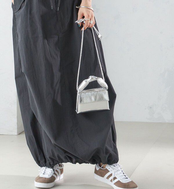 SHIPS for women「ADD CULUMN:WAFT MICRO SHOULDER」|ショルダー・メッセンジャー|シルバー