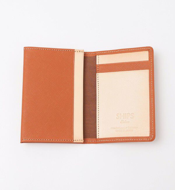 SHIPS Colors 「SHIPS Colors: レザー カードケース◇」|名刺入れ・カードケース|オレンジ