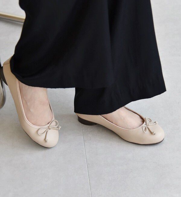 quaranciel「quaranciel: ローヒール バレエ シューズ」|バレエシューズ|ベージュ