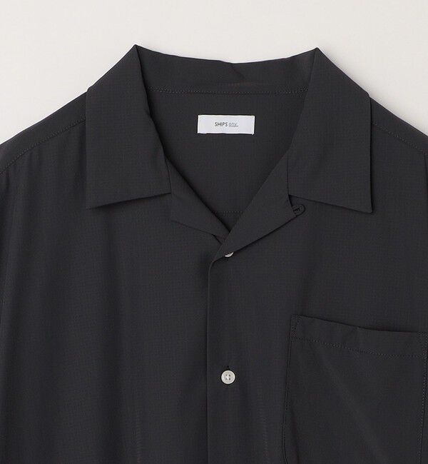 SHIPS any「【WEB限定】SHIPS any: 〈洗濯機可能・軽量〉ストレッチ ナイロン オープンカラー シャツ◇」|シャツ・ブラウス|