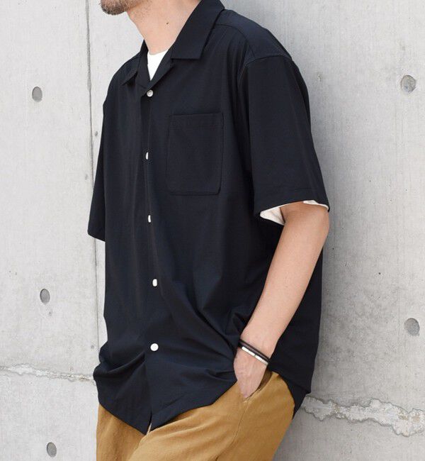 SHIPS any「【WEB限定】SHIPS any: 〈洗濯機可能・軽量〉ストレッチ ナイロン オープンカラー シャツ◇」|シャツ・ブラウス|