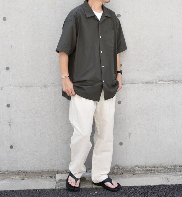 SHIPS any「【WEB限定】SHIPS any: 〈洗濯機可能・軽量〉ストレッチ ナイロン オープンカラー シャツ◇」|シャツ・ブラウス|