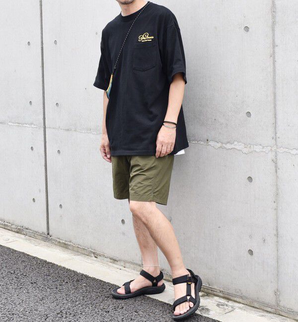 SHIPS any「SHIPS any: 9.1oz ヘビーウェイト メッセージ ロゴ ワンポイント 刺繍 ポケット Tシャツ◇」|Tシャツ・カットソー|