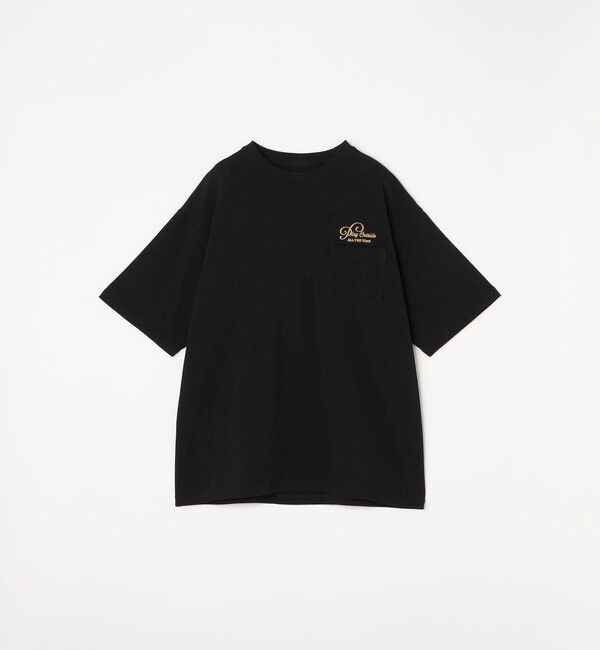 SHIPS any「SHIPS any: 9.1oz ヘビーウェイト メッセージ ロゴ ワンポイント 刺繍 ポケット Tシャツ◇」|Tシャツ・カットソー|