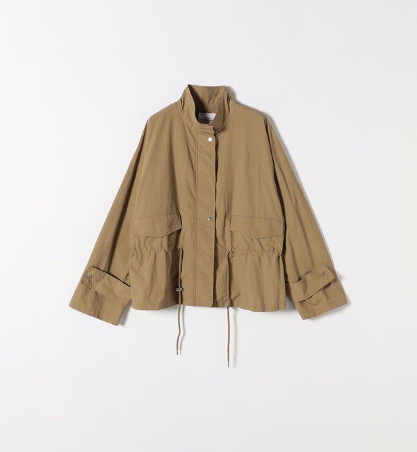 SHIPS any「SHIPS any:〈撥水・洗濯機可能〉スタンドカラー ドロスト ショート ブルゾン」|ブルゾン・スタジャン|