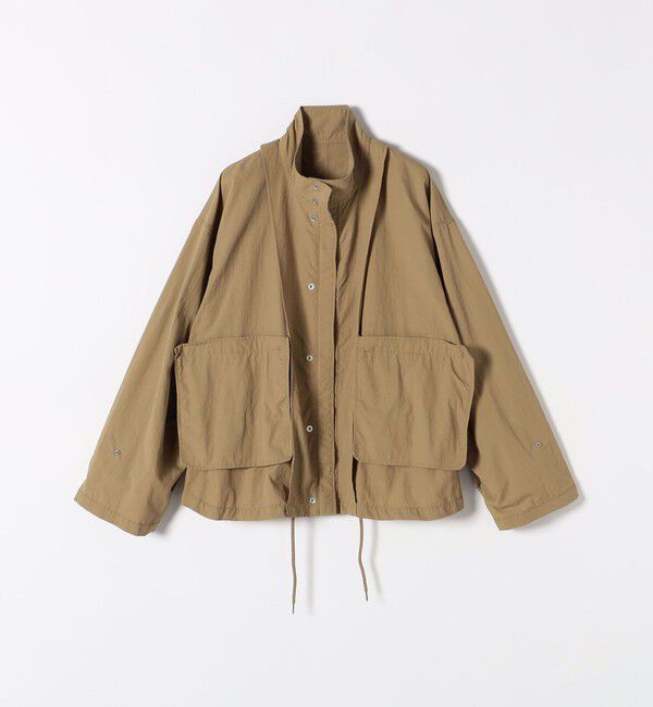 SHIPS any「SHIPS any:〈撥水・洗濯機可能〉スタンドカラー ドロスト ショート ブルゾン」|ブルゾン・スタジャン|