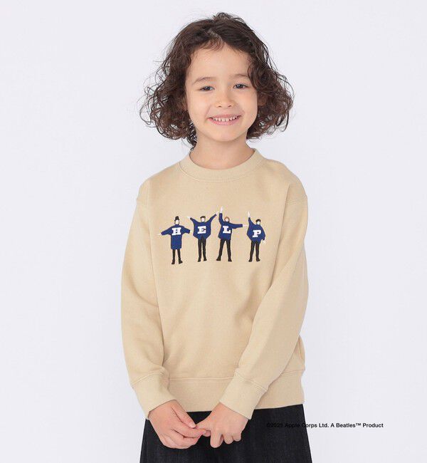 SHIPS KIDS「SHIPS KIDS:100～130cm /【THE BEATLES（ザ・ビートルズ）】スウェット」|スウェット・ジャージ|ベージュ