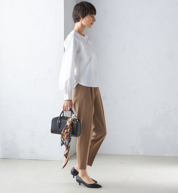 SHIPS for women「〈手洗い可能〉コットン ポンチ ボリューム 袖 プルオーバー」|プルオーバー|