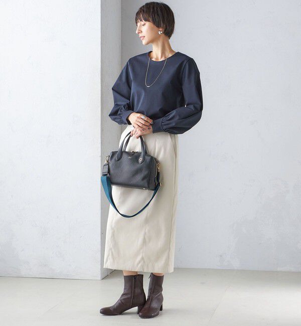 SHIPS for women「〈手洗い可能〉コットン ポンチ ボリューム 袖 プルオーバー」|プルオーバー|