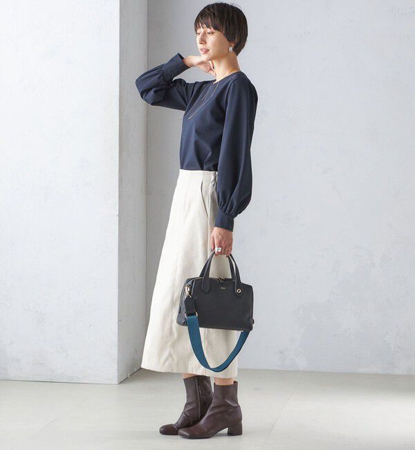 SHIPS for women「〈手洗い可能〉コットン ポンチ ボリューム 袖 プルオーバー」|プルオーバー|