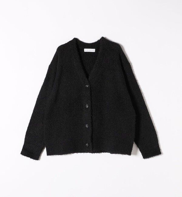 quaranciel「quaranciel:〈手洗い可能〉フェザーヤーン Vネック ラメ ニット カーディガン」|カーディガン|