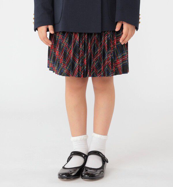 SHIPS KIDS「SHIPS KIDS:110～130cm / チェック プリーツ スカート」|フレア|